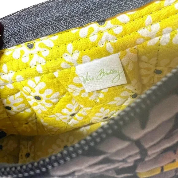 Vera Bradley (Retired) Baroque Small Purse-Black/Gold-Cloth-Pleated - Picture 15 of 15